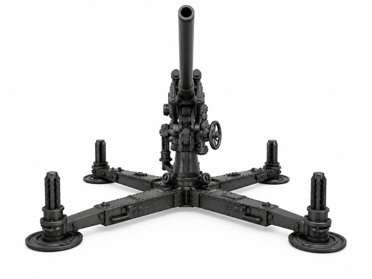 SSMODEL 1/72 1/144 Multi Scale Bofors 75mm Model 1929 Resin MODEL KIT TSS1469 — detail view 5