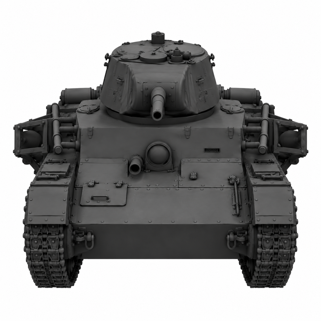 SSMODEL 1/72 1/144 Multi Scale PzKpfw 740r German fictional light Model TSS0051