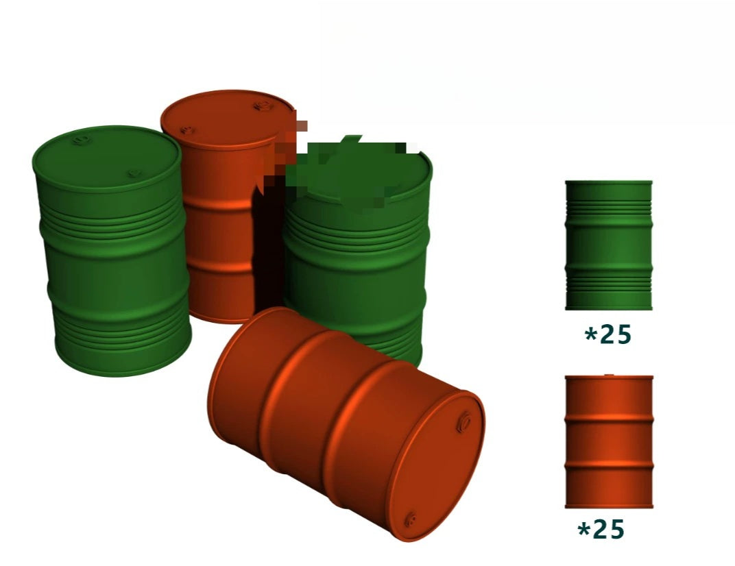 SSMODEL R350099 1/350 scale oil drums used by various countries