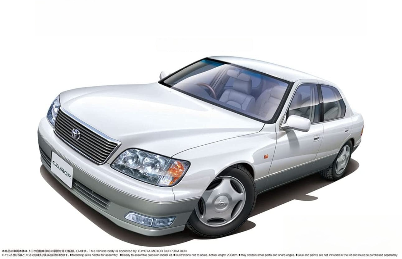 Aoshima AO-06300 1/24 Scale Model Car Kit Toyota UCF21 Celsior C Type 1998 LS400