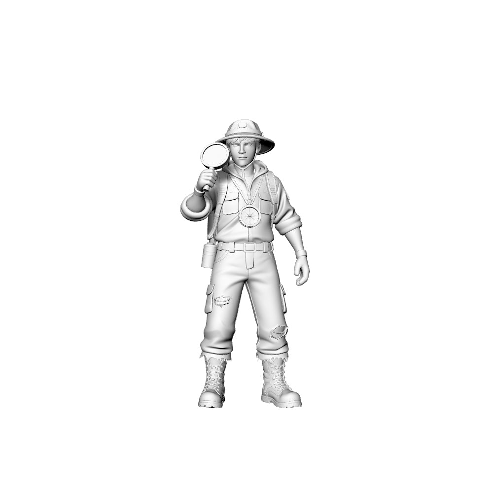 Detail view of MRY-SFW LYGR325 3D Printed Post-Apocalyptic Outdoor Adventure Survivors Set Wargame Miniatures Model