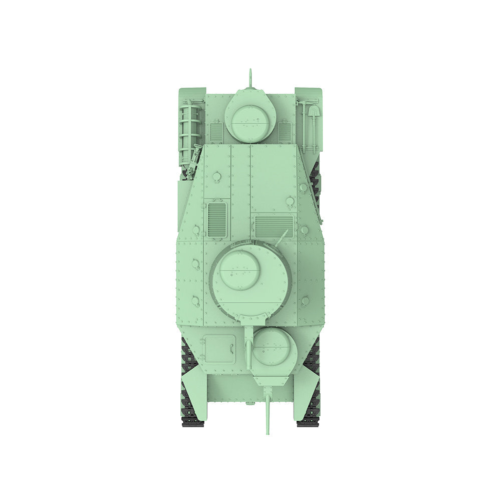 Detail view of SSMODEL 624 Military Armoured Model Kit Japan IJA Type 95 Heavy Tank Model