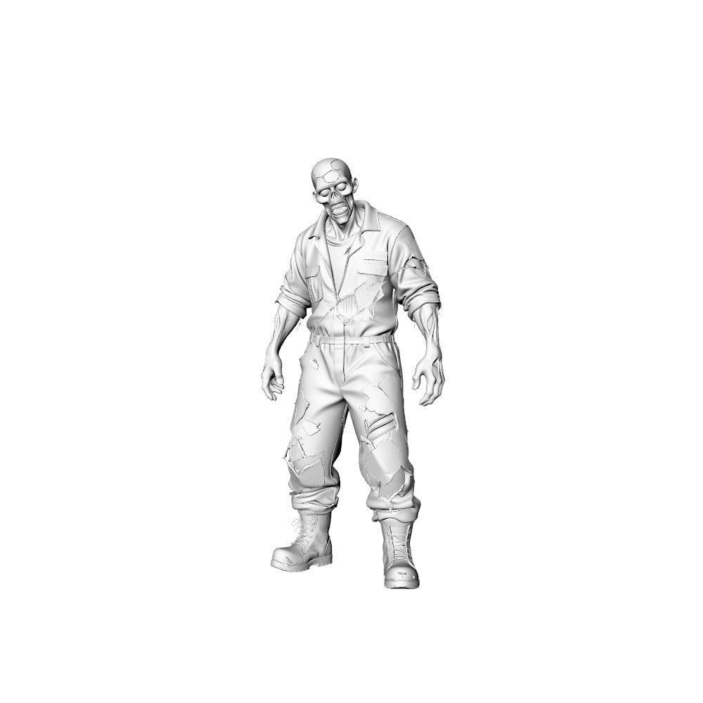 Detail view of MRY-SFW LYGR315 3D Printed Construction Site Workers Zombies Set ¡§C Builder, Steel Fixer, Cement Worker, Electrician, Tower Crane Driver Model Kit Model