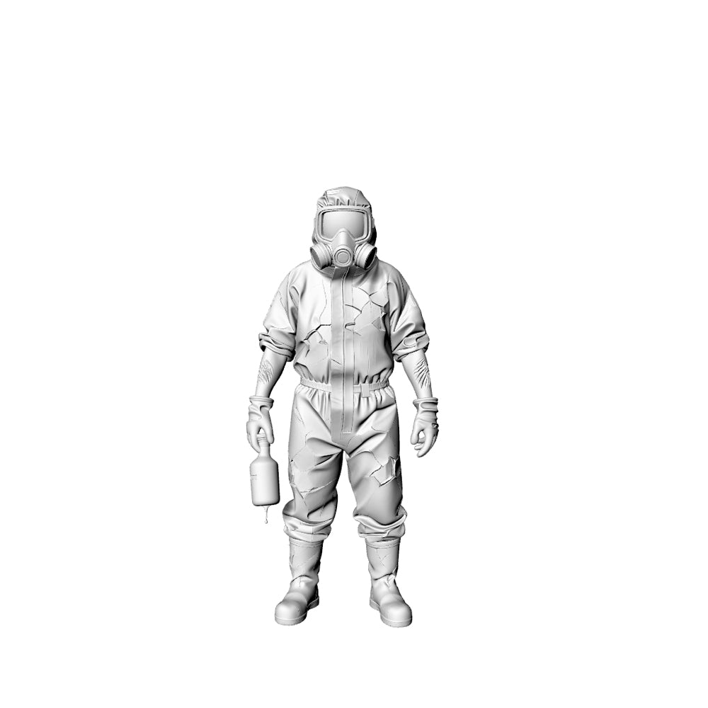 Detail view of MRY-SFW LYGR320 3D Printed Post-Apocalyptic Lab Zombies 5PCS Miniature for Painting Model