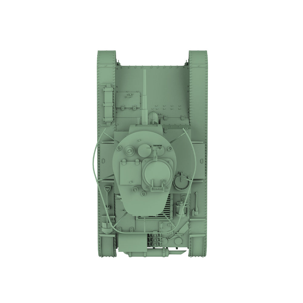 Detail view of SSMODEL 597 Military Armoured Model Kit Soviet T-26 Light Tank Model