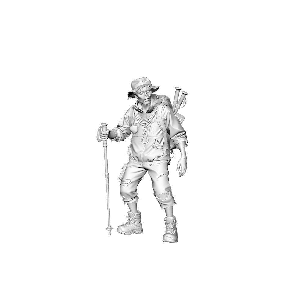 Detail view of MRY-SFW LYGR305 3D Printed Outdoor Explorer Zombie Miniatures, Post-Apocalyptic Survivor Undead Figures for Tabletop Games & Dioramas Model