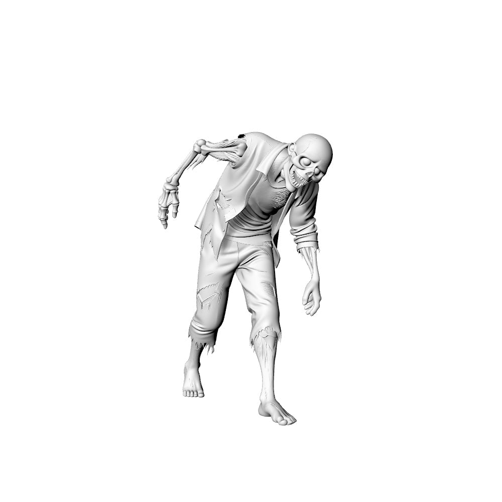 Detail view of MRY-SFW LYGR318 3D Printed Apocalypse Mutant Zombies Set - Ultimate Flesh, Bone, Venom, Limb, Rage Zombie Model Kit Model