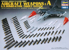 Hasegawa X48-1 1/48 Scale Model Aircraft Weapons:A U.S.Bombs & Tow Target System 36101