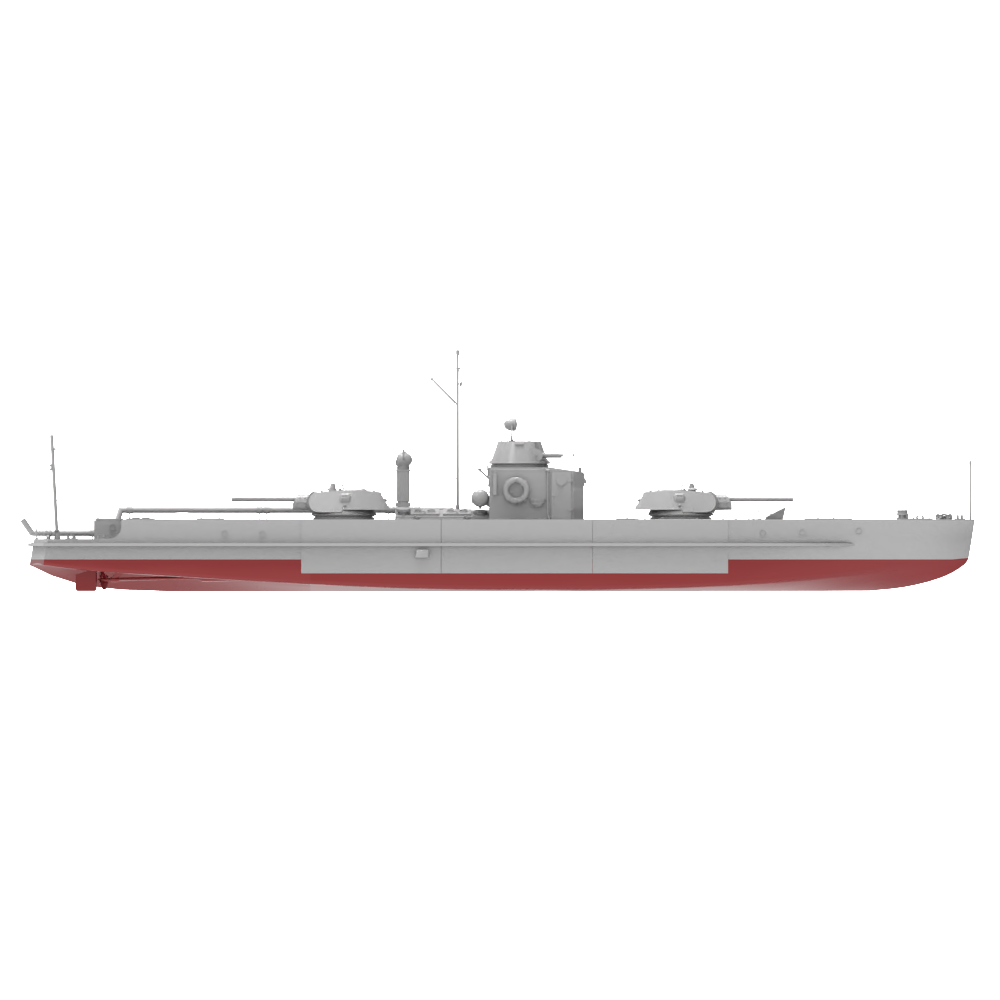 RHWS019S  Military Model Kit Full Hull Project 1124 Early Variant — detail view 3