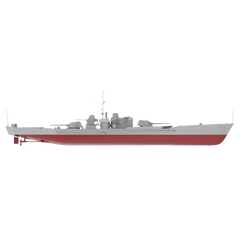 RHWS025S Military Model Kit Full Hull USSR Project 186 ARMORED GUN BOATS