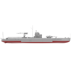 RHWS020S Military Model Kit Full Hull Soviet Project 1124 Armoured Gunboat