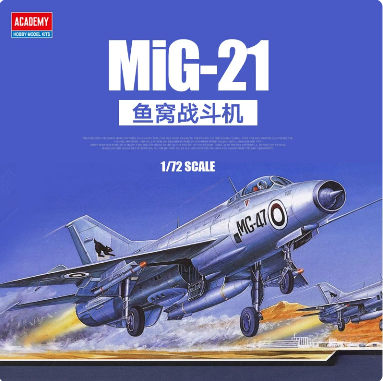 Academy  AC12442 M-21 Fishbed Fighter 1:72 Plastic Model Kit ACADEMY- — scale model kit