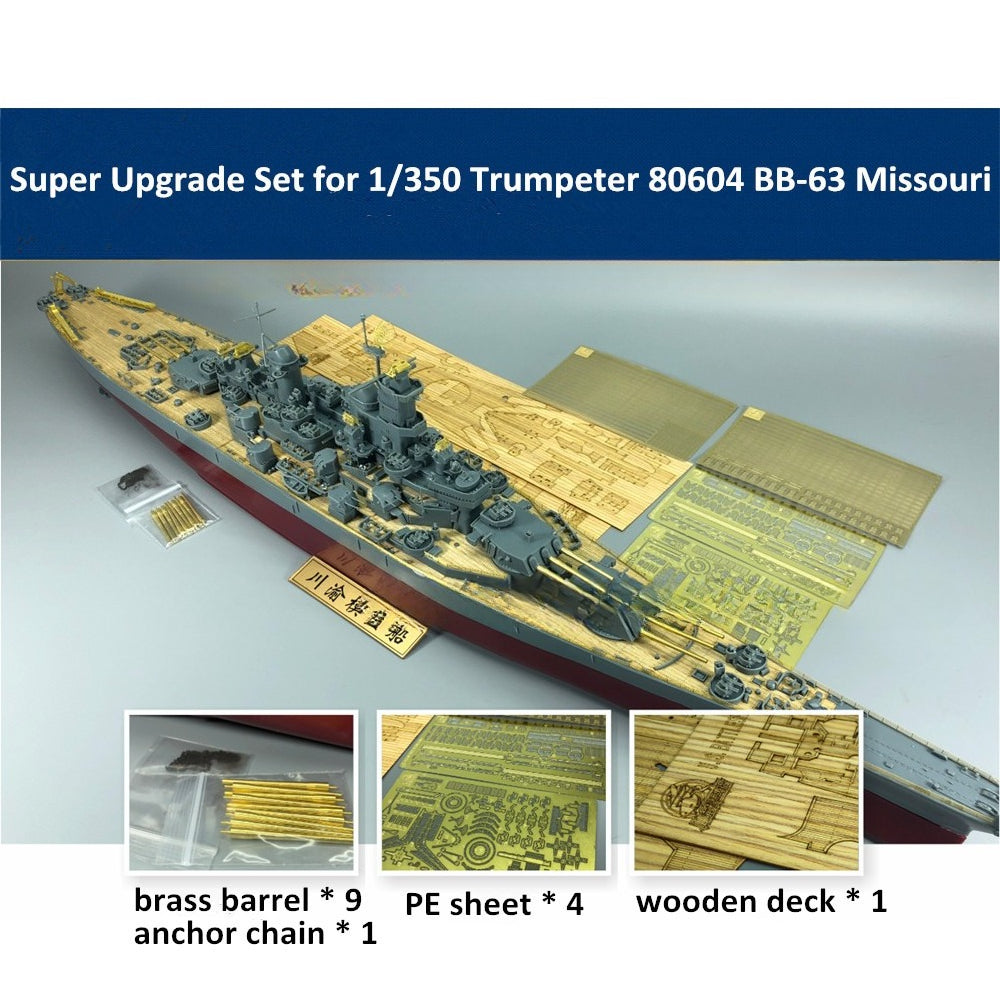 Super Upgrade Set for 1/350 Scale Trumpeter 80604 BB-63 Missouri Model CYE014A — scale model kit