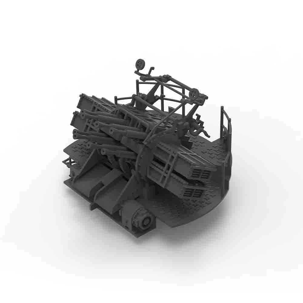 Yao's Studio LY001B 1/700(350,200,144) Model Upgrade Parts Royal Navy 2-pounder Gun "Pom-Pom" Octuple Mount Without Shield Type B Secondary image