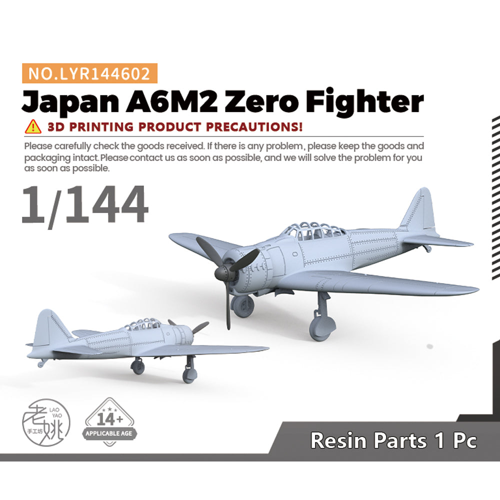 Yao's Studio LYR602 Fighter Aircraft Military Model Kit IJN Mitsubishi A6M2 Zero — scale model kit
