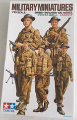 Tamiya 35223 1/35 Scale Military Model Kit WWII British Infantry on Patrol Set