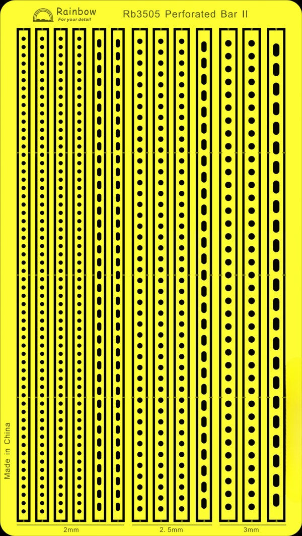 Rainbow PE 1/350 Perforated bar II RB3505 — scale model kit