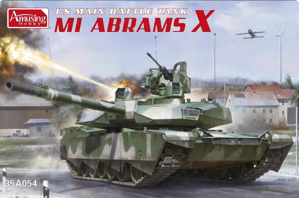 Amusing Hobby 35A054 1/35 US M1 AbramsX Main Battle Tank Model Kit — scale model kit