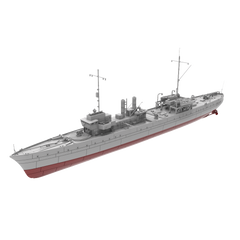 RHWS016S France Marne Class Destroyer Marne Full Hull