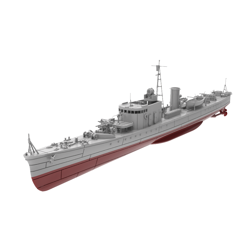 RHWS012S IJN Type K-7 No.4 Submarine Chaser Kusentei Full Hull