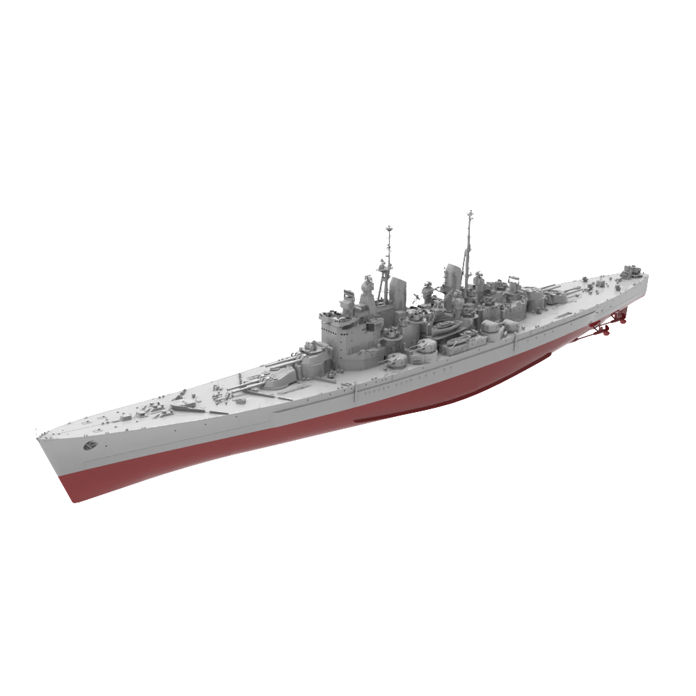 RHWS006S Military Model Kit FULL HULL HMS Vanguard Class Battleship Main image
