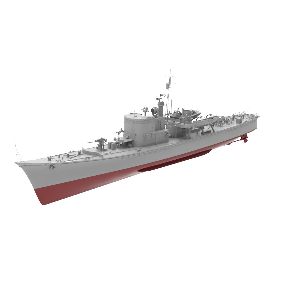 RHWS013S IJN Type K-8 No.13, Kusentei Submarine Chaser Late Modification Full Hull