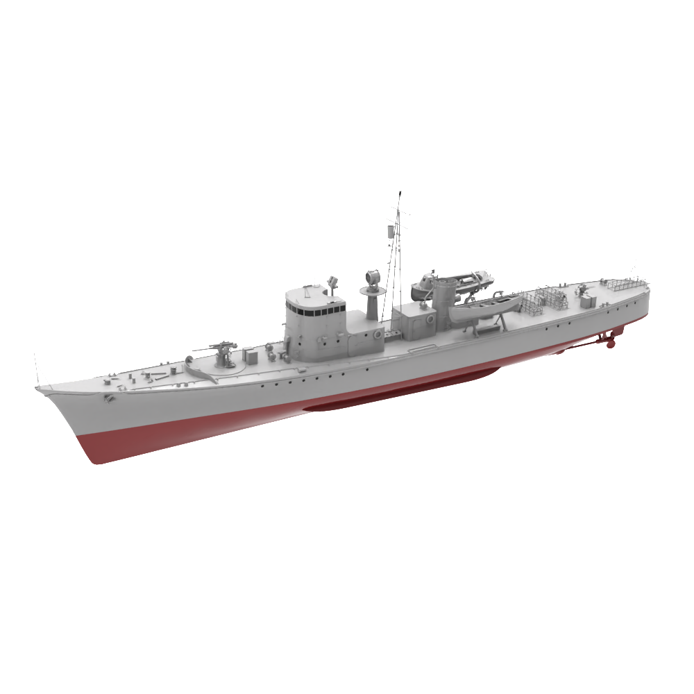 RHWS011S IJN Type K-8 No.13 Submarine Chaser Kusentei Full Hull