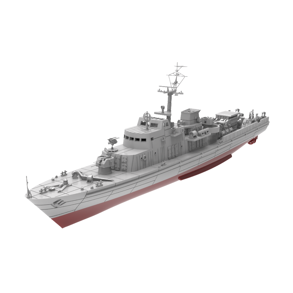 RHWS010S German Project 89.2 Submarine Chaser Bernau Full Hull