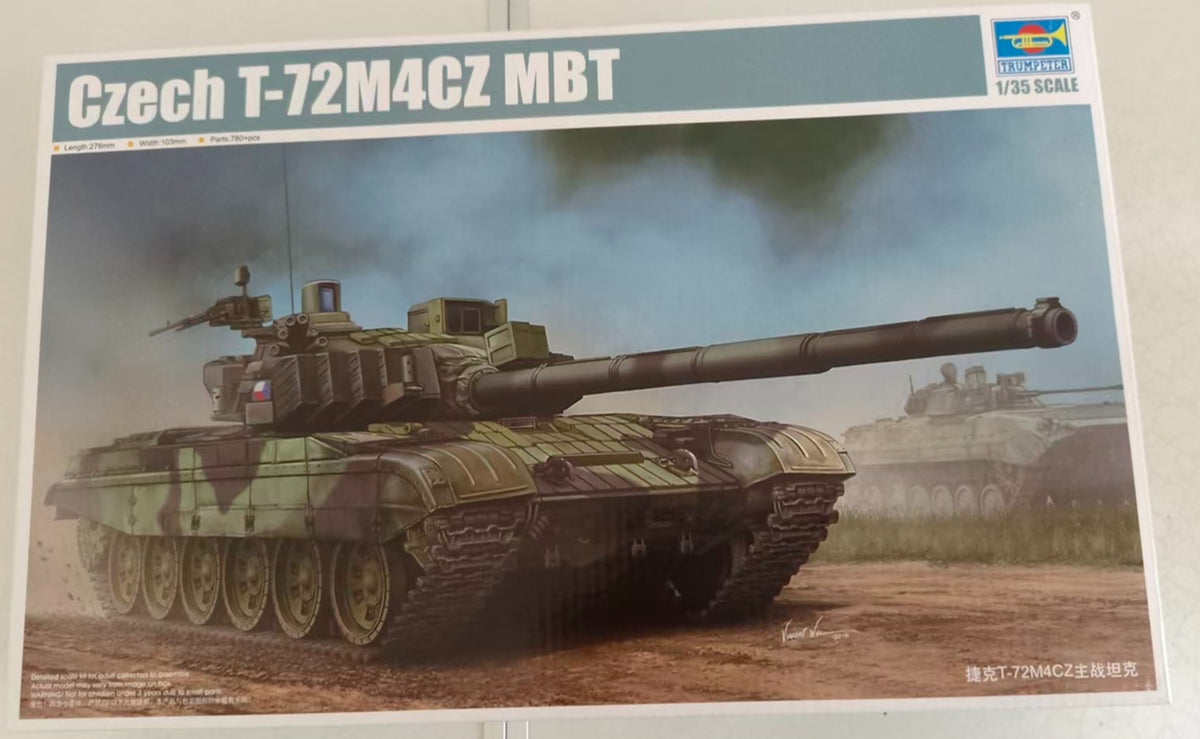 Trumpeter 1/35 Czech 05595 Russian T-72M4CZ MBT — scale model kit