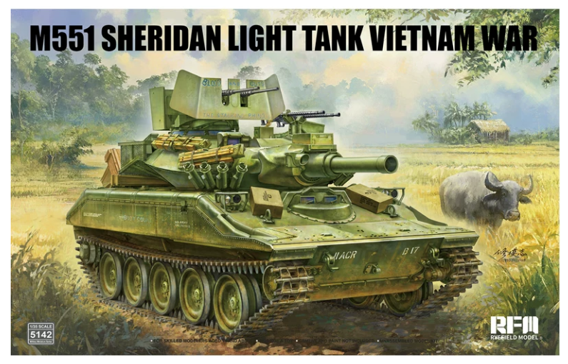 RYEFIELD 5142 1/35 M551 Sheridan Light Tank Vietnam War Model Kit