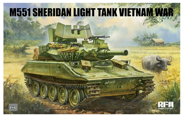 RYEFIELD 5142 1/35 M551 Sheridan Light Tank Vietnam War Model Kit