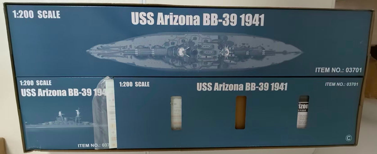 Trumpeter 03701 1/200 USS Arizona BB-39 1941 Ship NEW — detail view 4