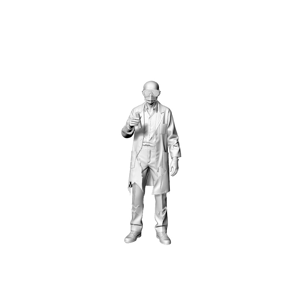 Detail view of MRY-SFW LYGR320 3D Printed Post-Apocalyptic Lab Zombies 5PCS Miniature for Painting Model