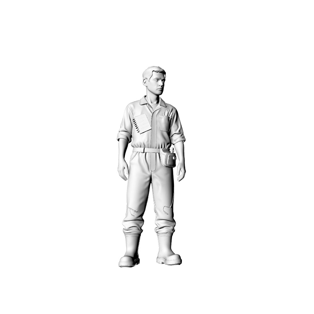 Detail view of MRY-SFW LYGR322 3D Printed Post-Apocalyptic Wasteland Auto Repair Survivors Set Wargame Miniatures Model