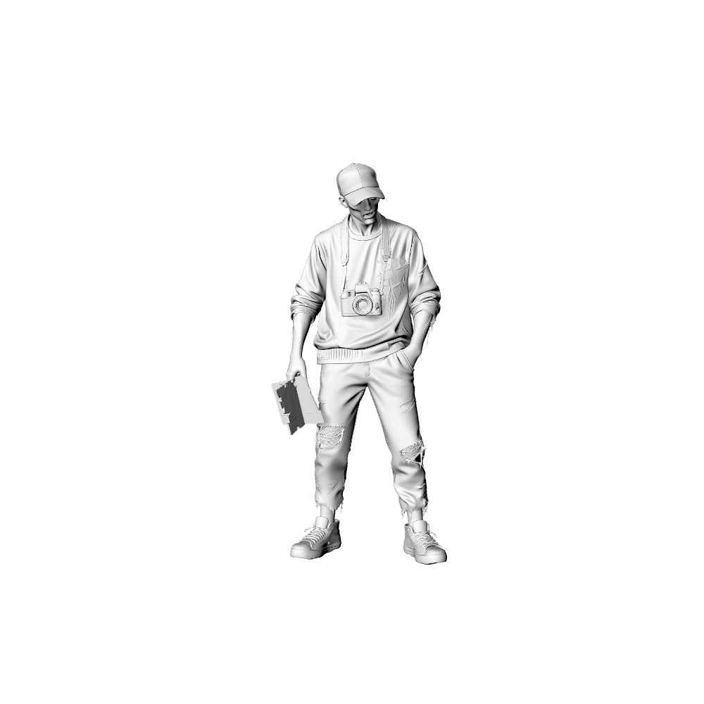 Detail view of MRY-SFW LYGR305 3D Printed Outdoor Explorer Zombie Miniatures, Post-Apocalyptic Survivor Undead Figures for Tabletop Games & Dioramas Model