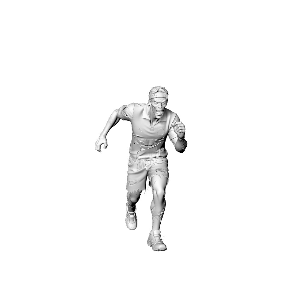 Detail view of MRY-SFW LYGR319 3D Printed Post-Apocalyptic Campus Zombies 5PCS Miniature for Painting Model