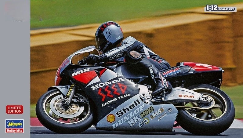 Hasegawa 21719 1/12 Scale Model Motorcycle Kit Team Seed Racing Honda NSR500 '89