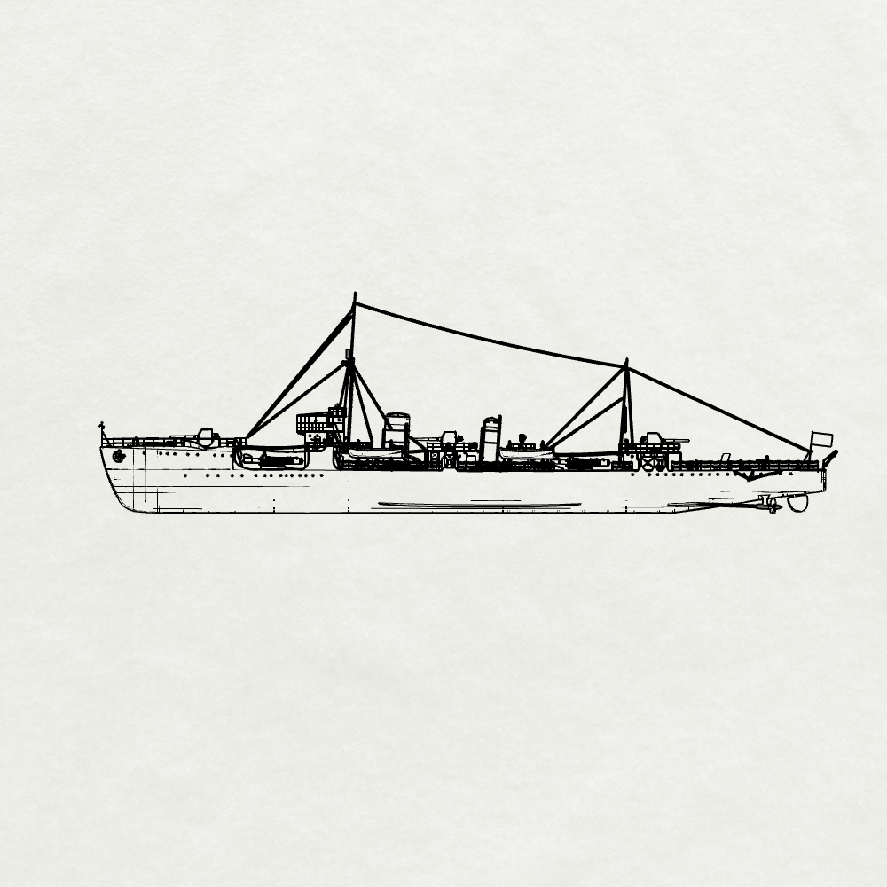 SSMODEL 742 Military Model Kit Momi Class, IJN Destroyer Momi, 1930(Bottomless Version)