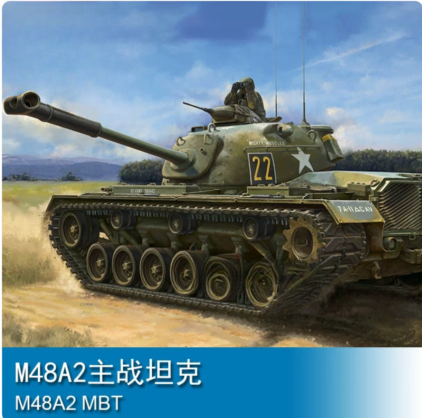 Trumpeter 63532 1/35 M48A2 MBT Patton Tank Assembly Model — scale model kit