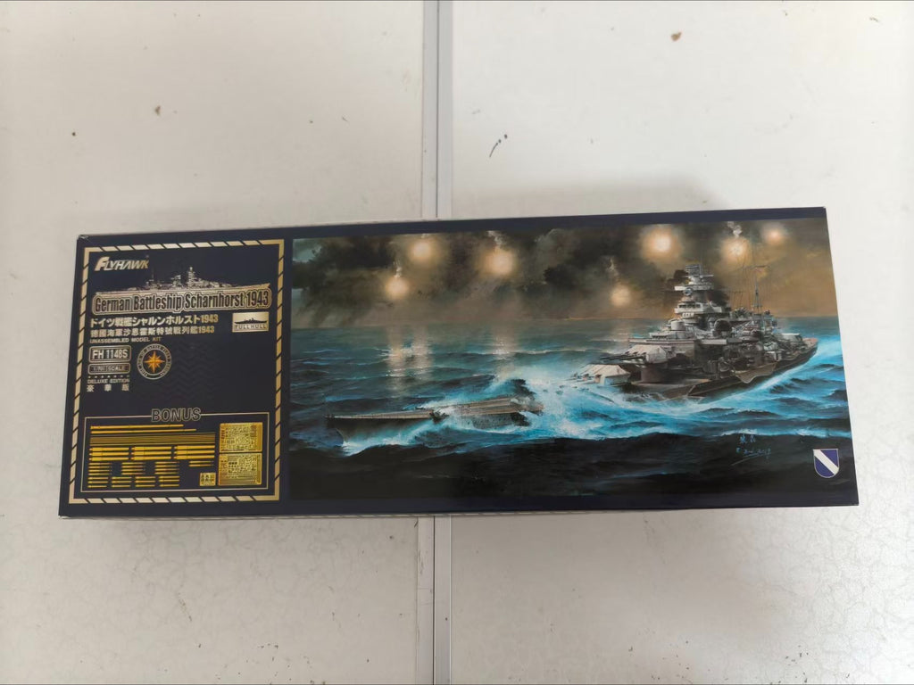 Flyhawk FH1148S 1/700 German Battleship Scharnhorst 1943 [Deluxe Edition]