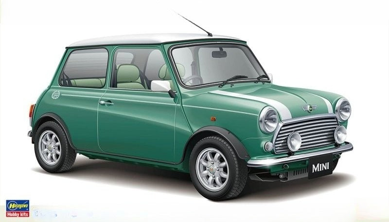 Hasegawa 20789 1/24 Model Kit Mini Cooper Heritage Collection Almond Green 1987