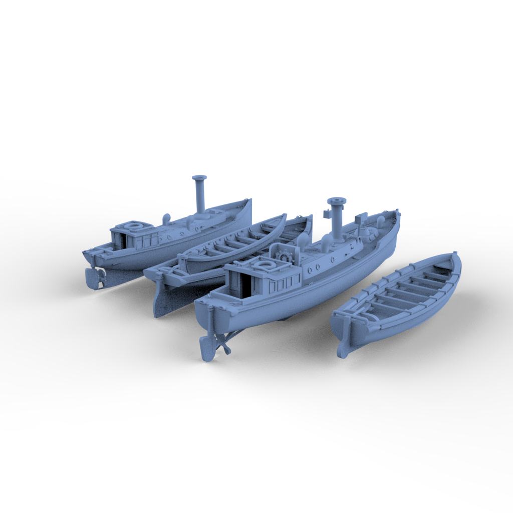Yao's Studio LYCG390 Model Upgrade Parts General Purpose Shipborne Small Craft 6 — scale model kit