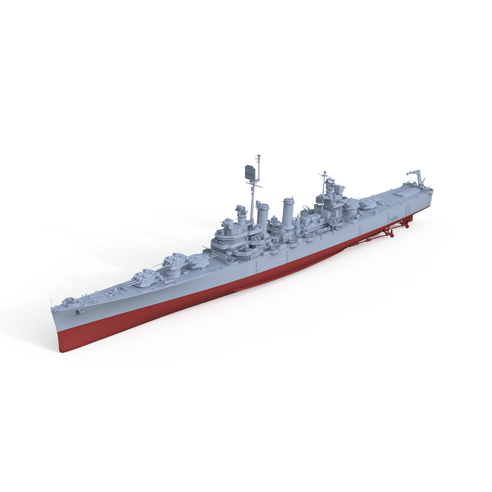 SSMODEL 514S Military Warship Model Kit Brooklyn class Argentina Navy Nueve de Julio Cruiser — detail view 4