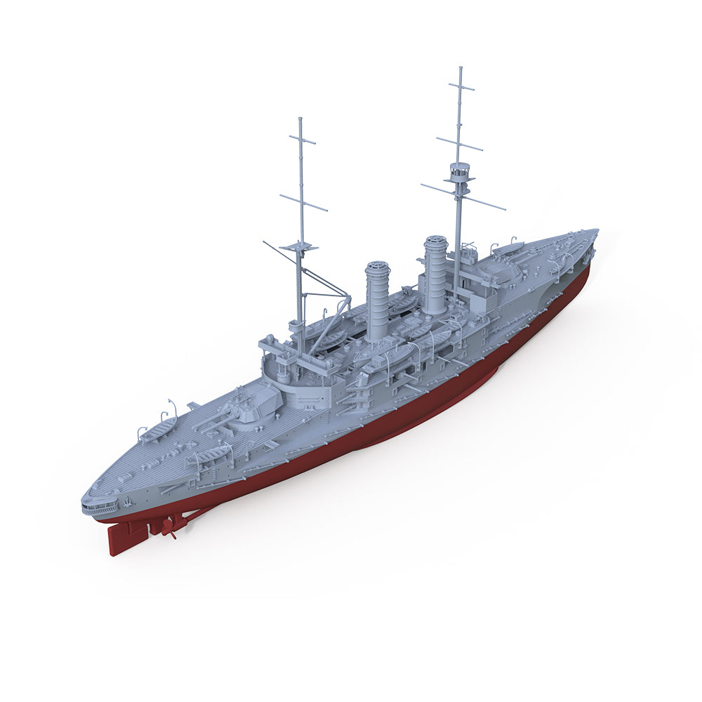 SSMODEL 536S Military Warship Model Kit IJN Tsukuba class Ikoma Battlecruiser 1912 — detail view 4