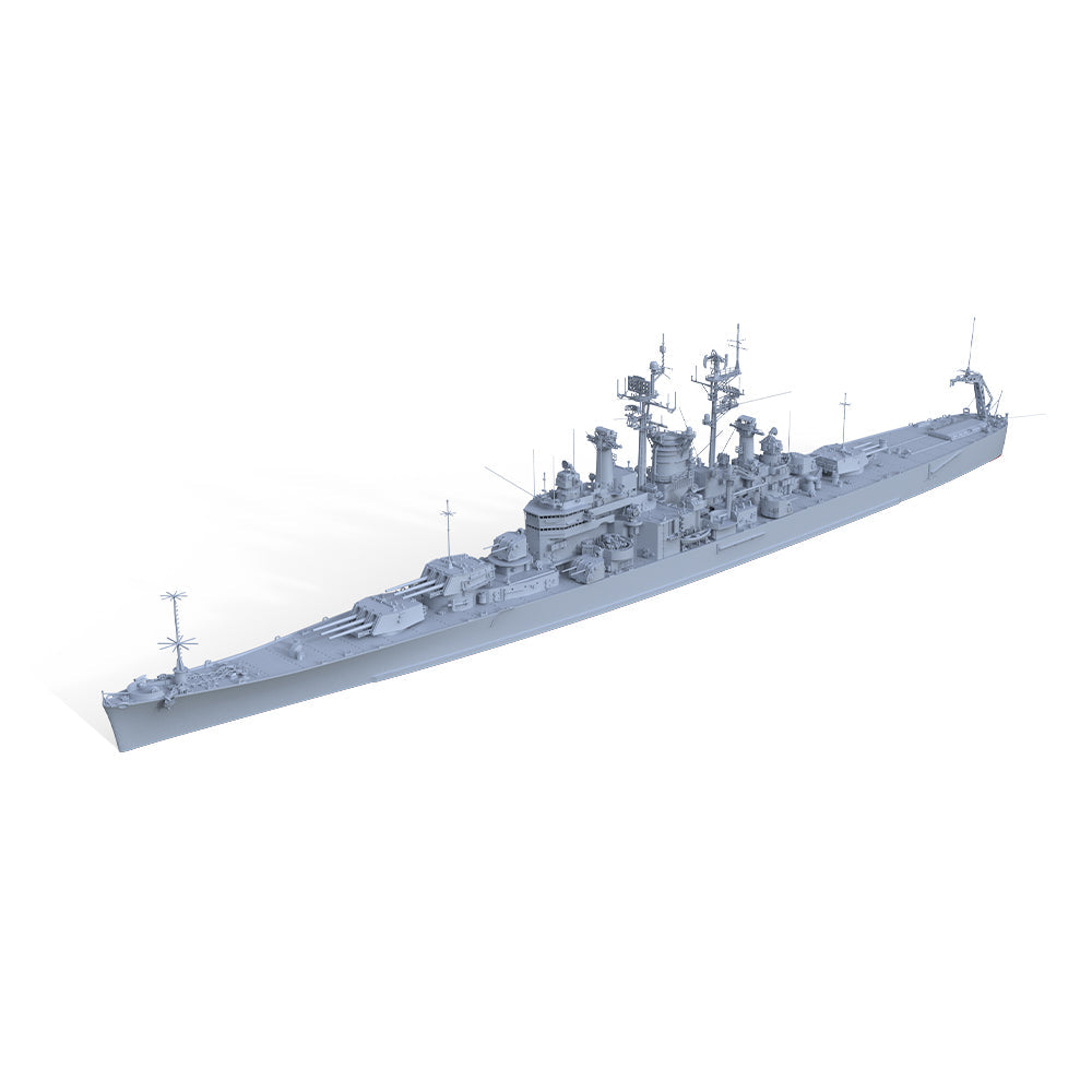 SSMODEL 570 Military Warship Model Kit US Navy Des Moines Class Newport News Heavy Cruiser CA-148 Secondary image