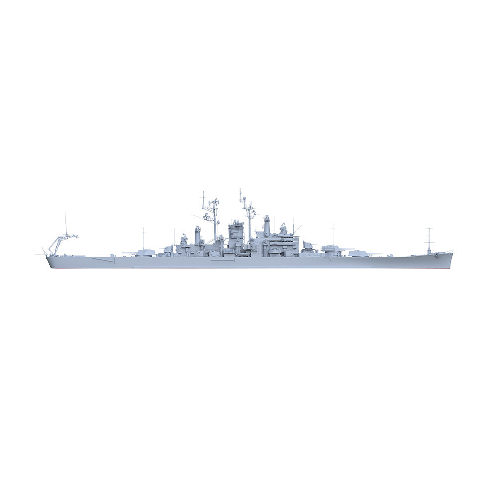 SSMODEL 570 Military Warship Model Kit US Navy Des Moines Class Newport News Heavy Cruiser CA-148 — detail view 4
