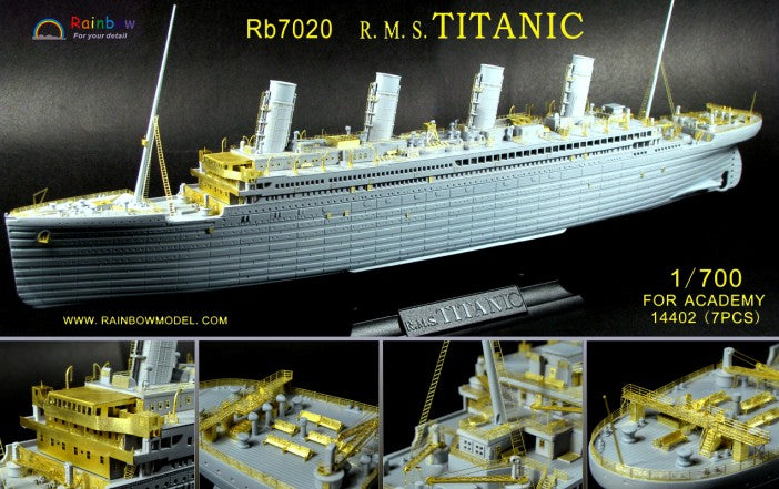 Rainbow RB7020 1/700Detail Up R.M.S. TITANIC set