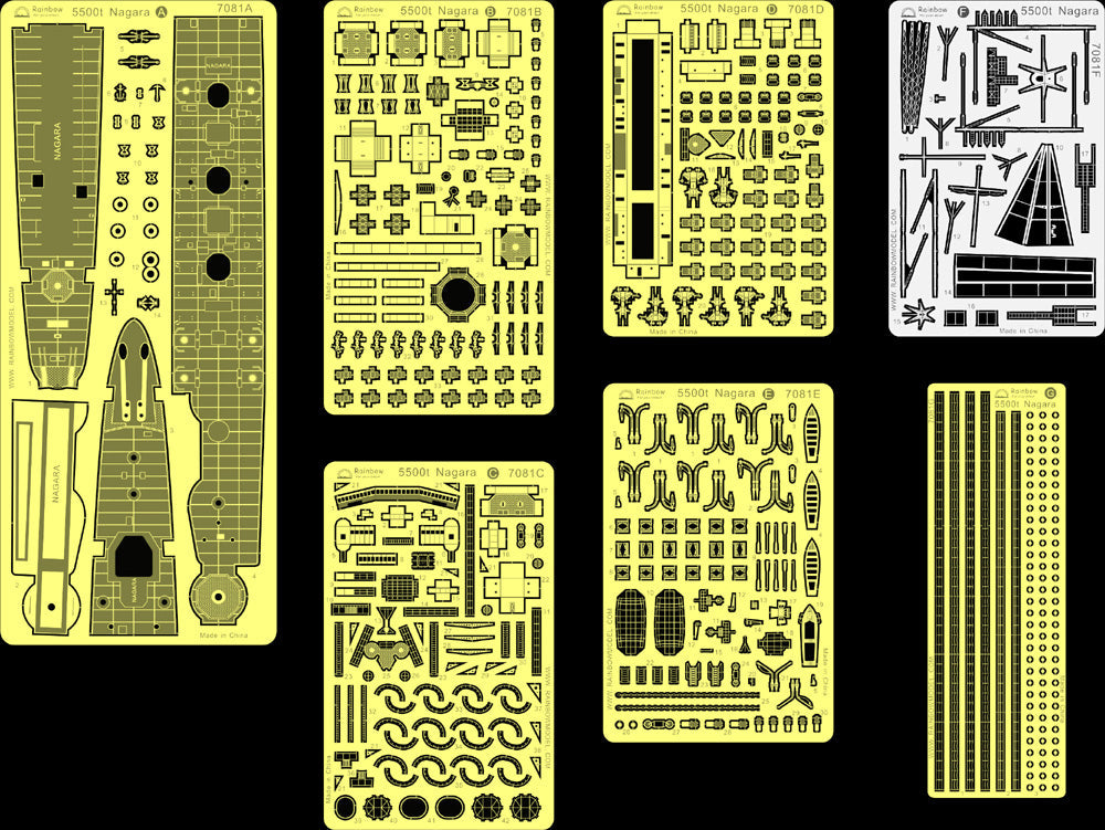 Rainbow 7081 IJN Light Cruiser Nagara (1944) [7PE]