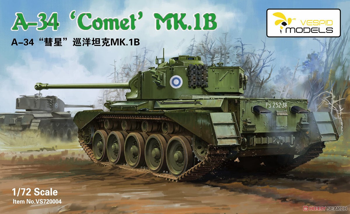 VESPID MODELS VS720004 1/72 A-34 COMET MK.1B Plastic Model Kit Main image