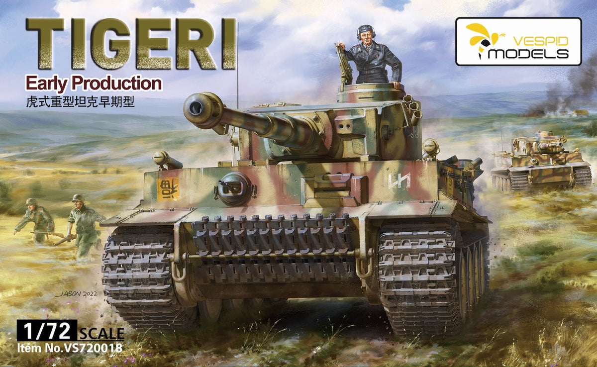 VESPID MODELS VS720018 1/72 TIGER I Early Production Tank model kit — scale model kit